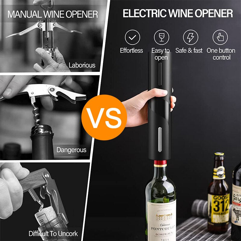 ElectricWine - Abridor de Vinho Elétrico Recarregável