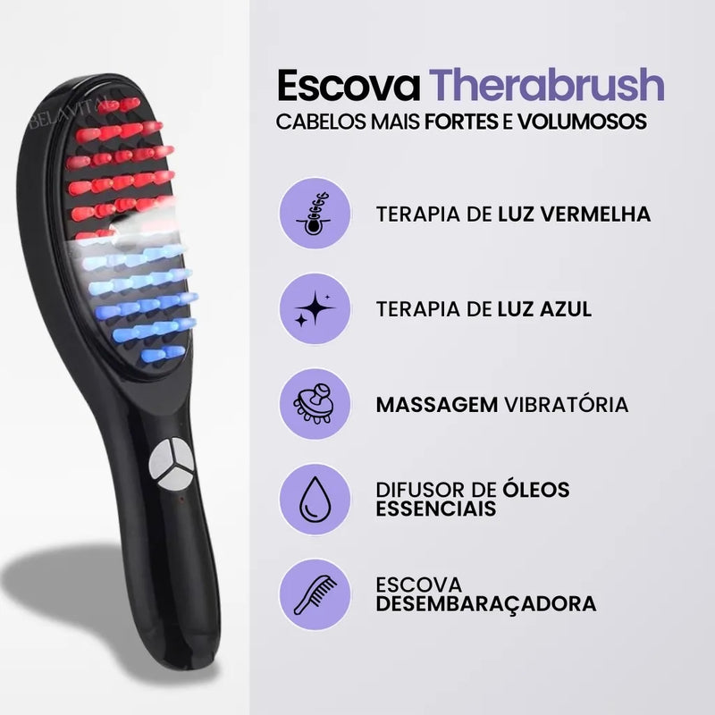 Escova Laser Antiqueda: TheraBrush 4 em 1