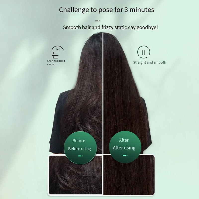 Escova Alisadora De Cabelo 3 Em 1